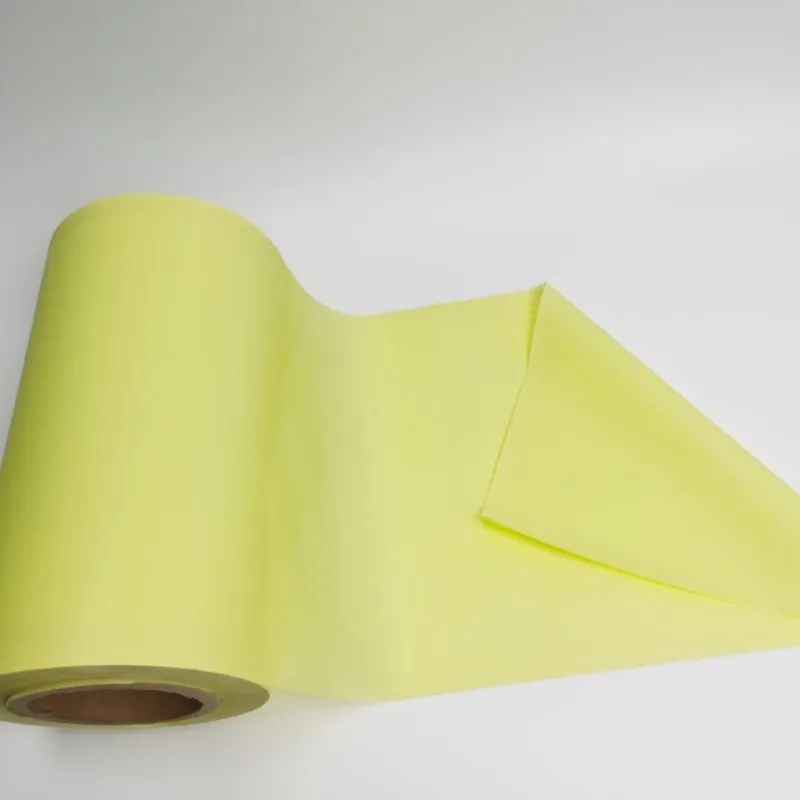 Eco-friendly colored wrapper film for sanitary napkin packaging