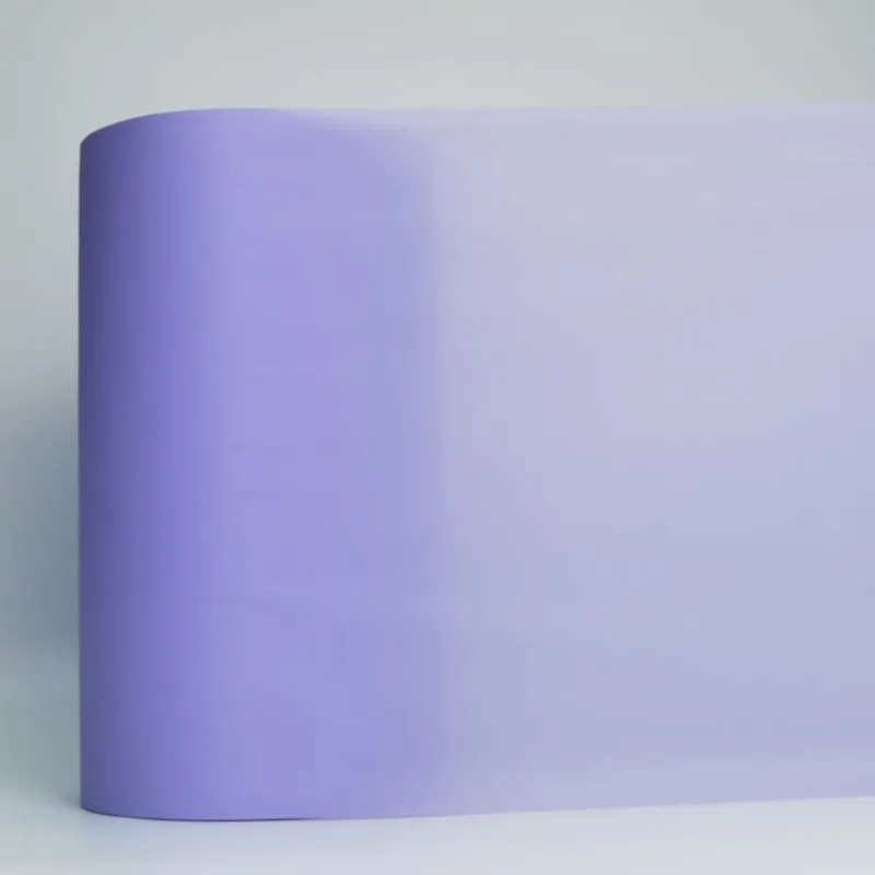Purple biodegradable individual wrapper film for sanitary napkin packaging